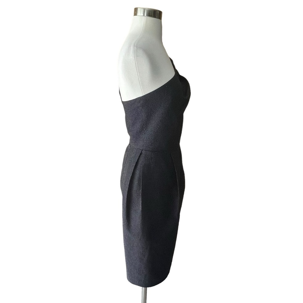 Amaya Arzuaga | Spanish Designer one shoulder black cocktail dress women XS EU38 - Picture 5 of 16
